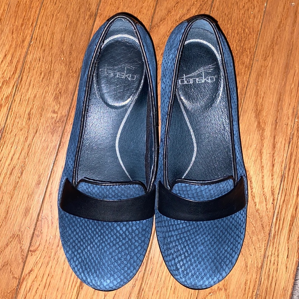 Dansko blue & black size 36